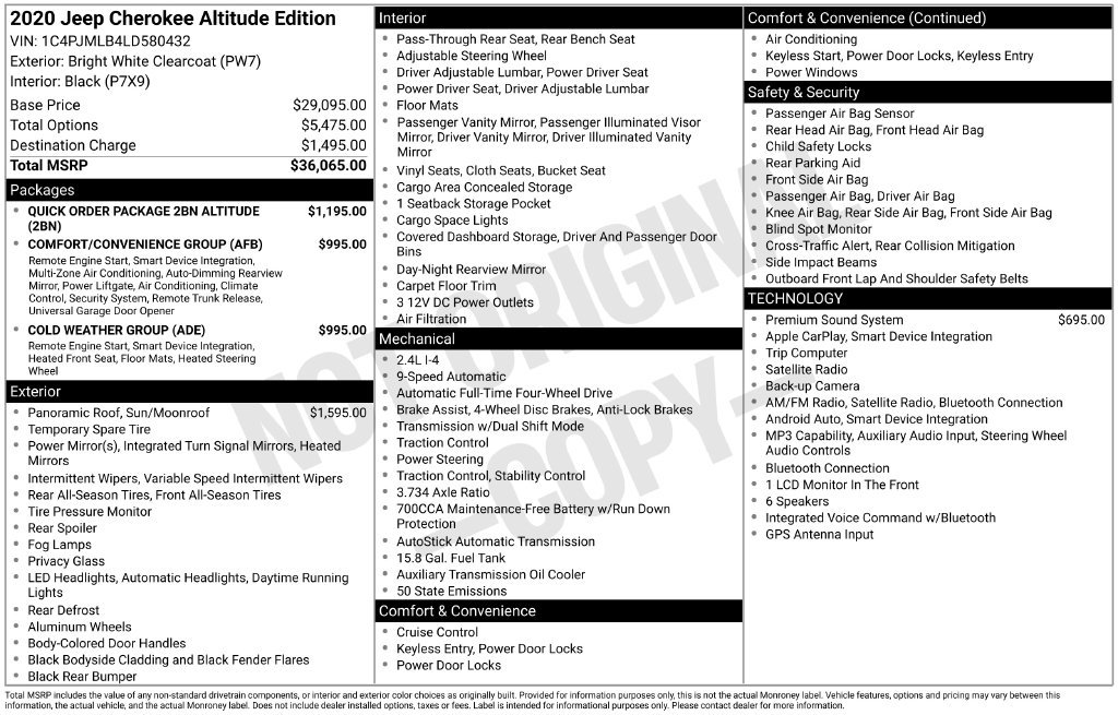 Used 2020 White Jeep Latitude Plus image 2