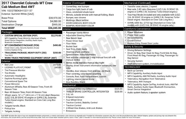 Used 2017 White Chevrolet Work Truck image 18