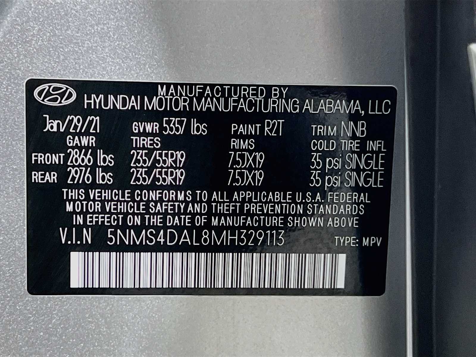 Used 2021 Shimmering Silver Hyundai Limited image 34