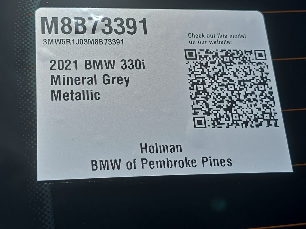 Used 2021 Mineral Gray Metallic BMW 330i image 25