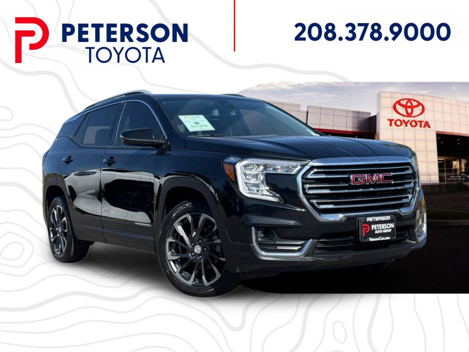 Used 2022 Black GMC SLT image 1