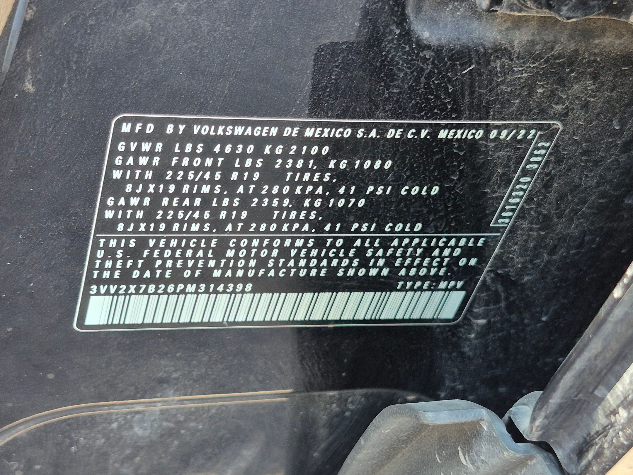 Certified Used 2023 Deep Black Pearl Volkswagen SEL image 36