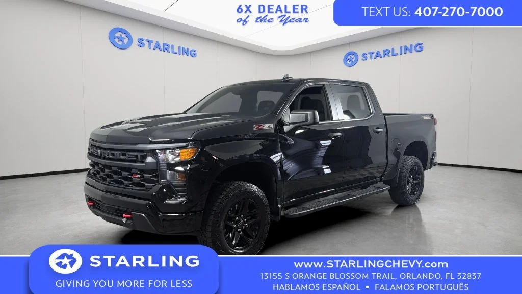 Used 2024 Black Chevrolet Custom Trail Boss image 1