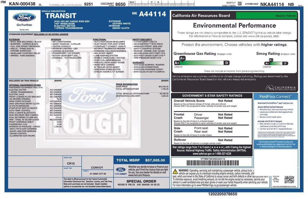 Used 2022 White Ford Base image 16