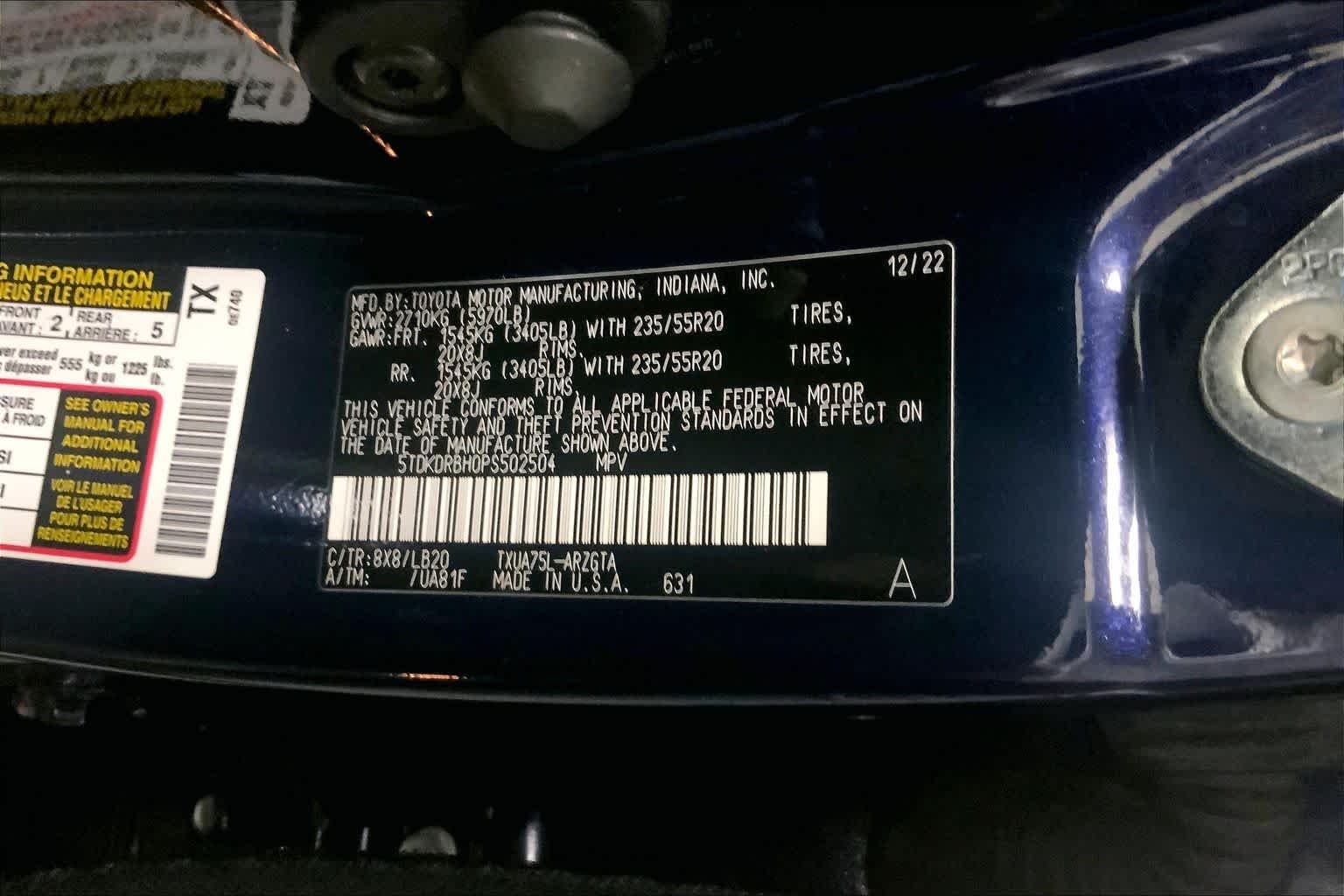 Used 2023 Blueprint Toyota Limited image 37