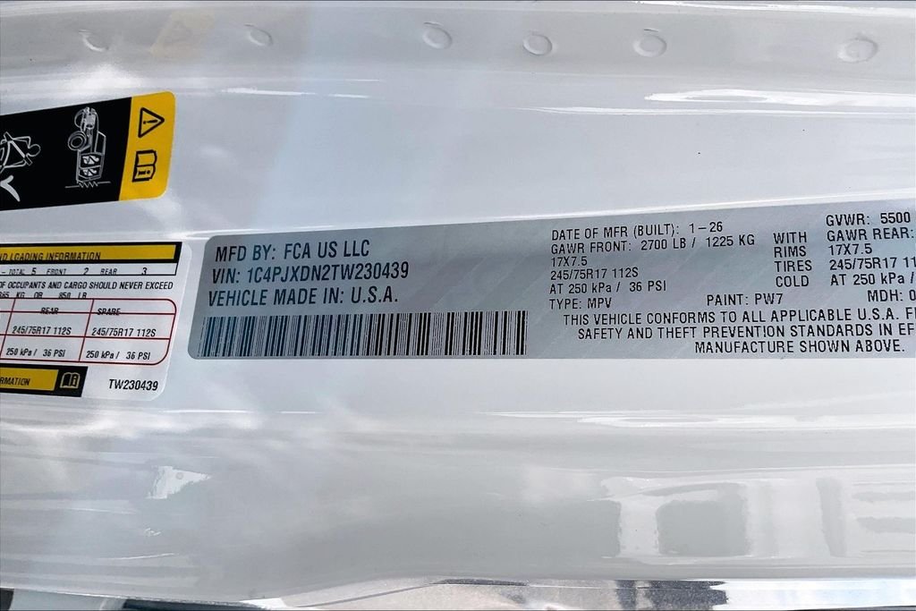 New 2026 Jeep Wrangler Sport 4D Sport Utility