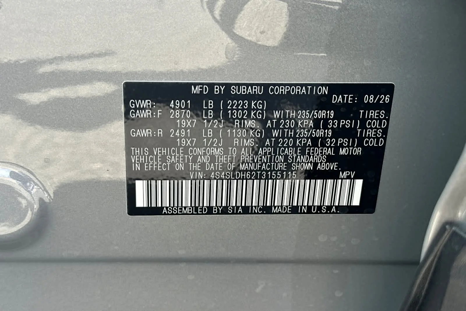 New 2026 RIVER ROCK PEARL Subaru Sport Onyx Edition image 26