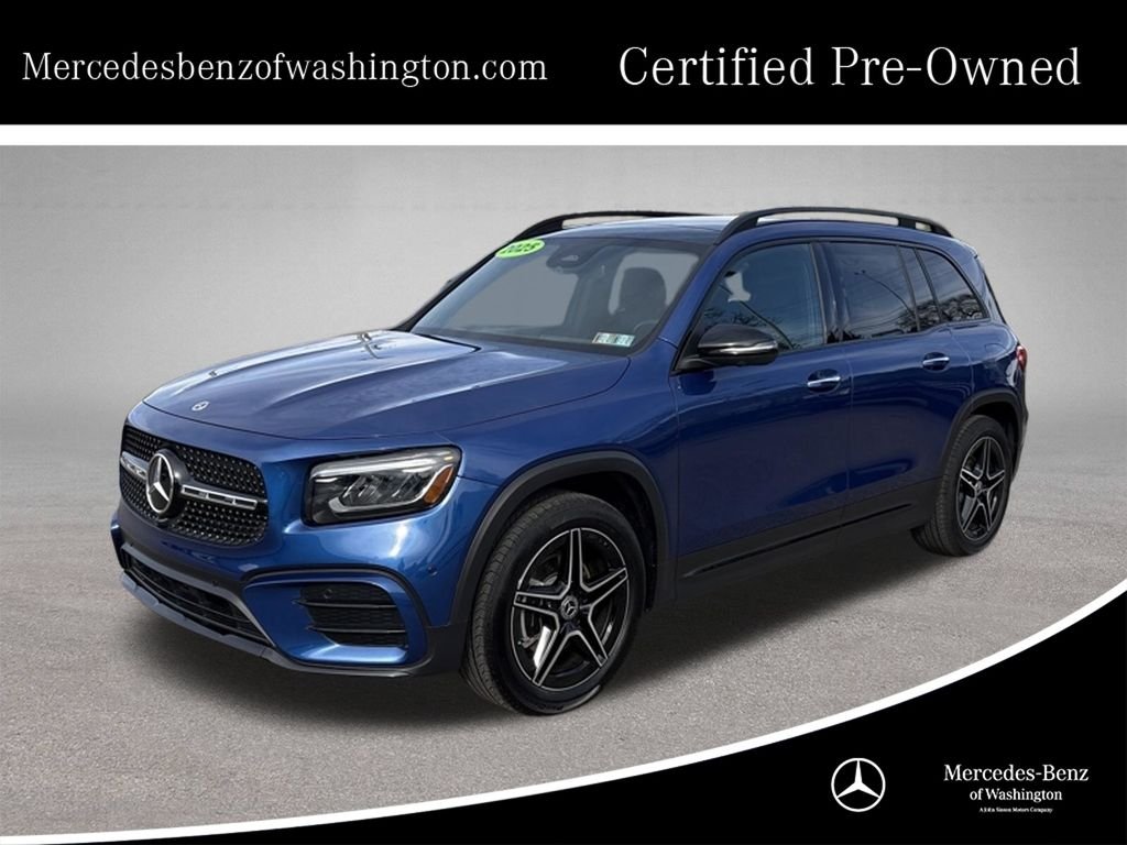 Certified Used 2025 Blue Mercedes-Benz GLB 250 image 1
