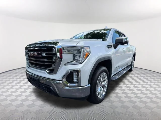 Used 2020 WHITE FROST TRICOAT GMC SLT image 1
