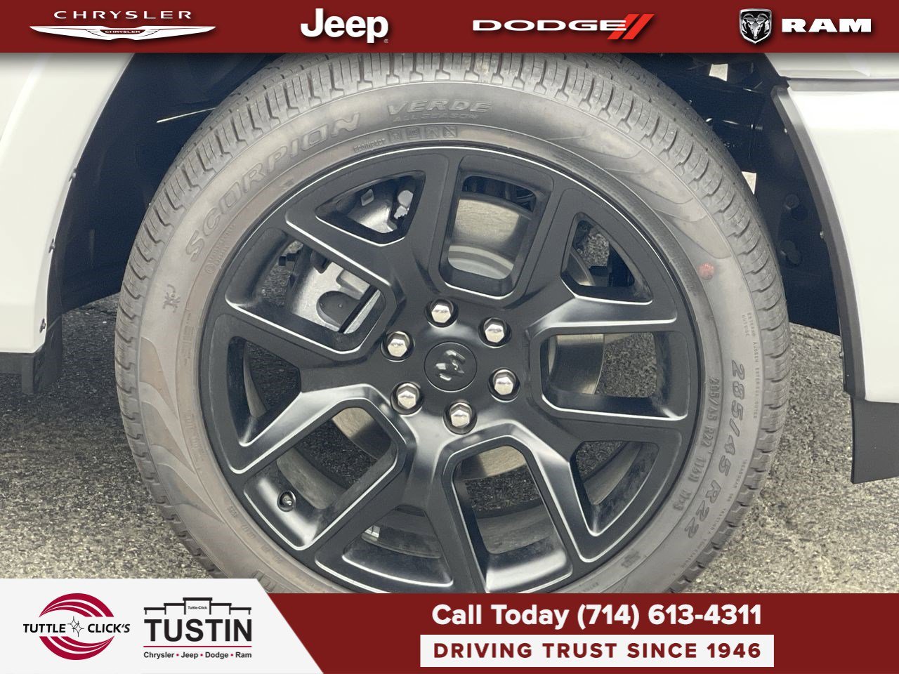 New 2026 Bright White Clear-Coat Exterior Paint RAM Laramie image 10