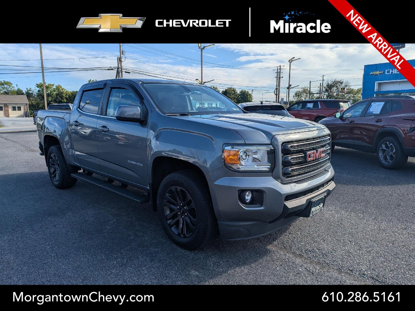 Used 2019 SATIN STEEL METALLIC GMC 4WD SLE image 1