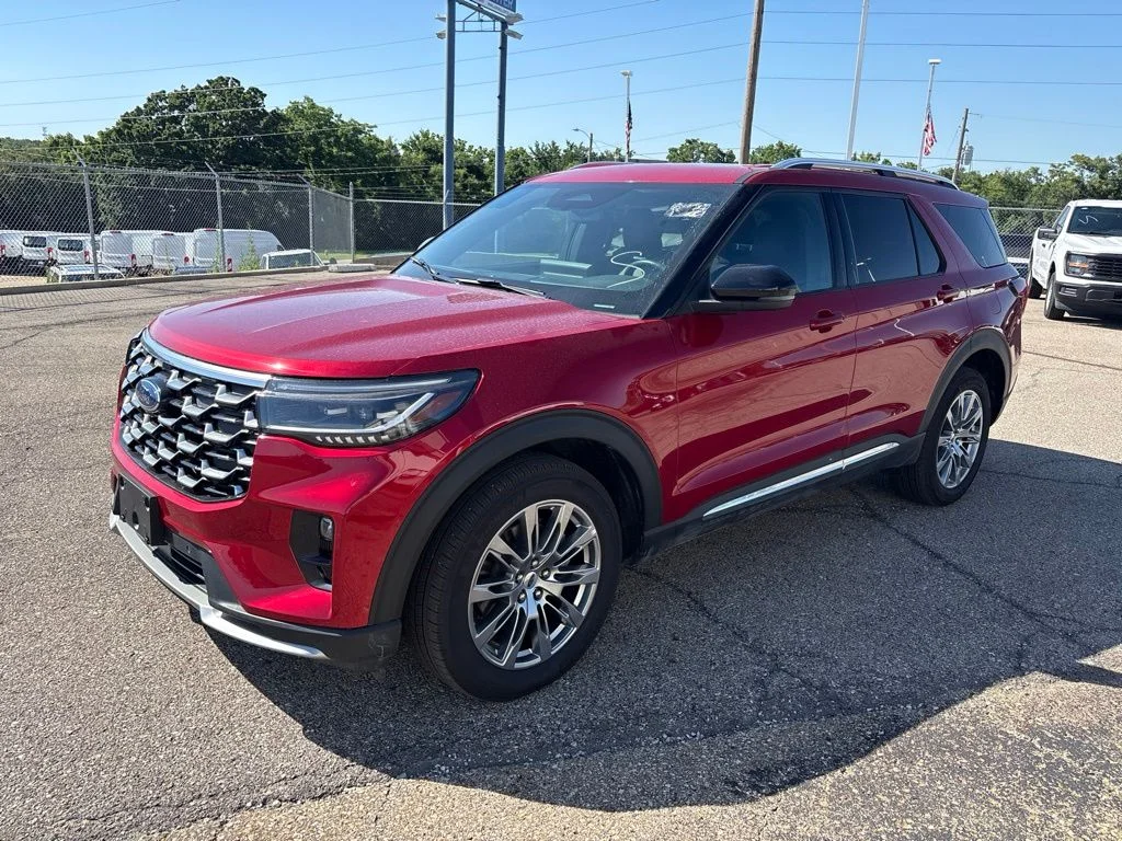 Used 2025 Red Metallic Ford Platinum image 3
