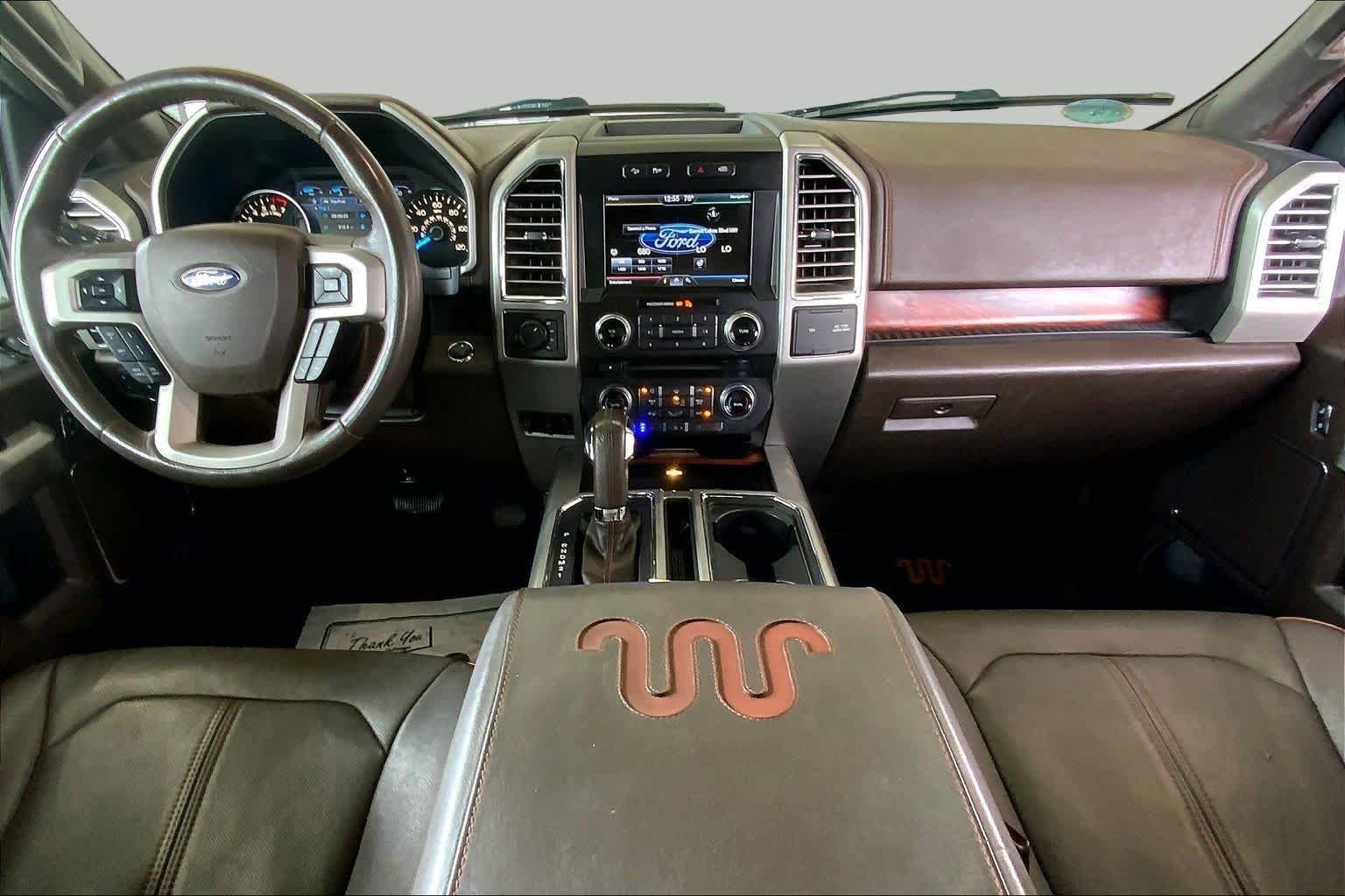 Used 2015 Tuxedo Black Metallic/Caribou Metallic Ford King Ranch image 16