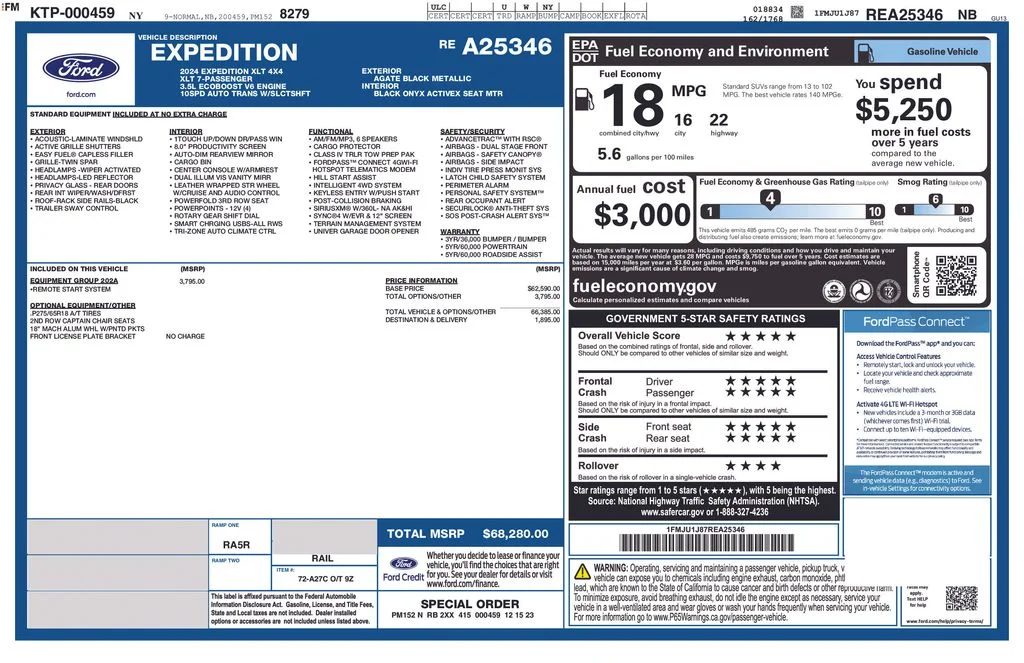 Used 2024 Black Ford XLT image 5