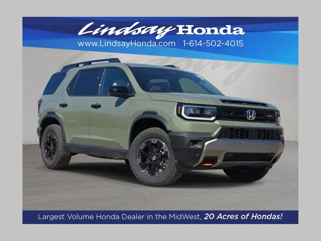 New 2026 Ash Green Metallic Honda TrailSport Elite image 1