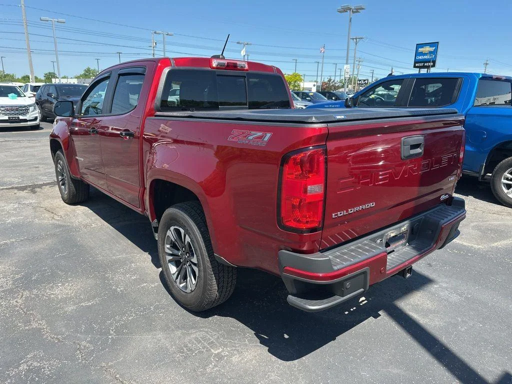 Used 2021 Cherry Red Chevrolet Z71 image 4