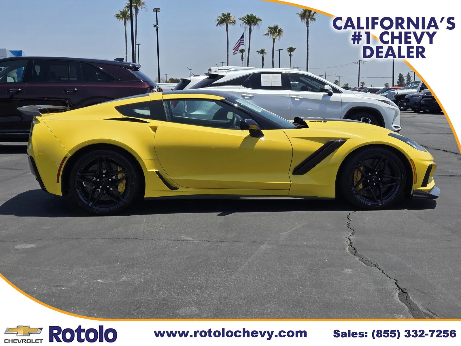 Used 2019 Corvette Racing Yellow Tintcoat Chevrolet ZR1 3ZR image 8