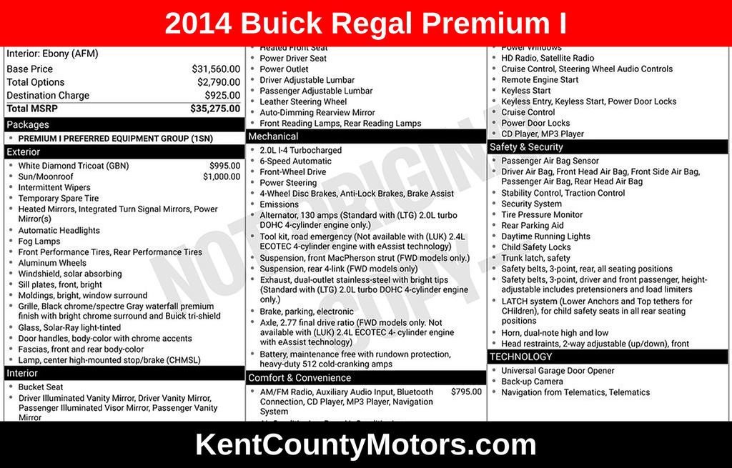 2014 Buick Regal Premium 1