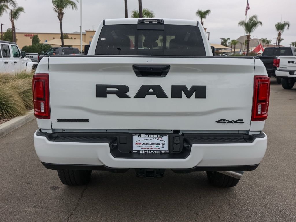 New 2026 Bright White Clear-Coat Exterior Paint RAM Big Horn Night Edition image 4