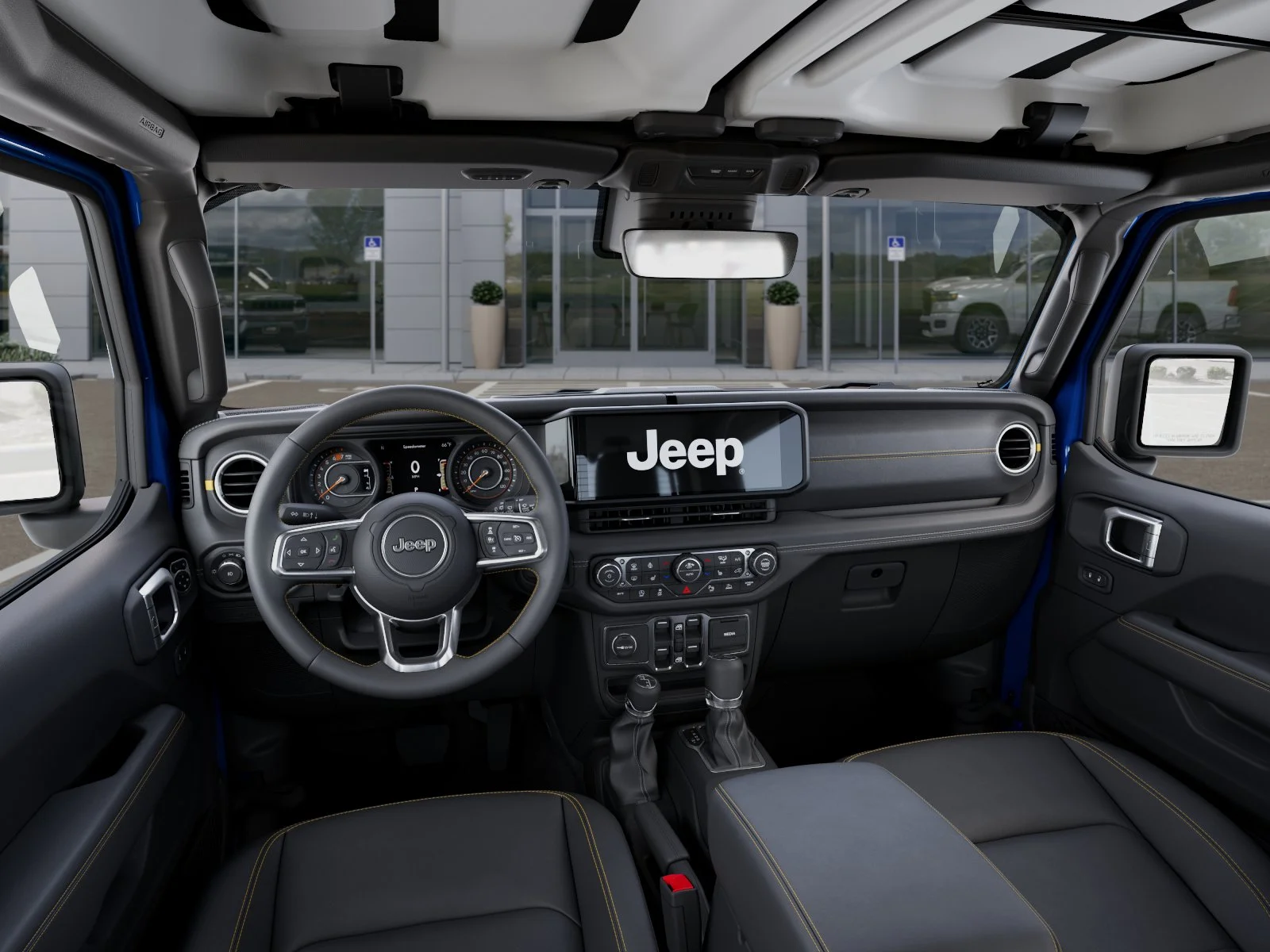 New 2026 Hydro Blue Pearl-Coat Exterior Paint Jeep Sahara image 41
