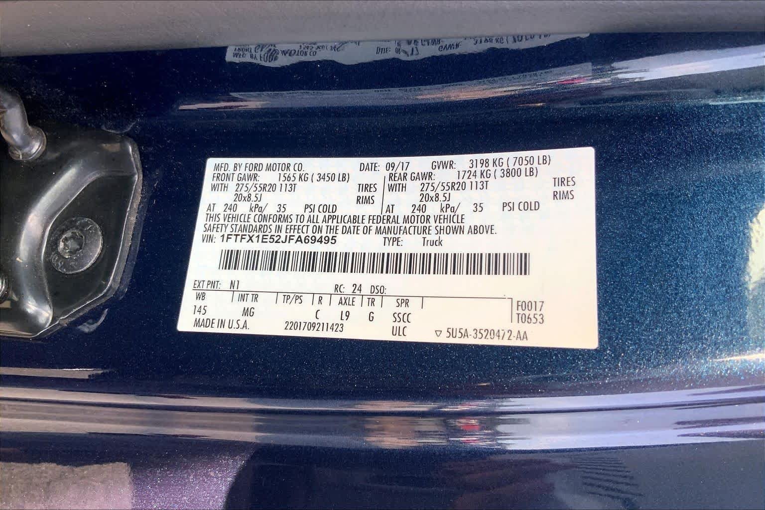 Used 2018 Blue Jeans Metallic Ford XLT image 28