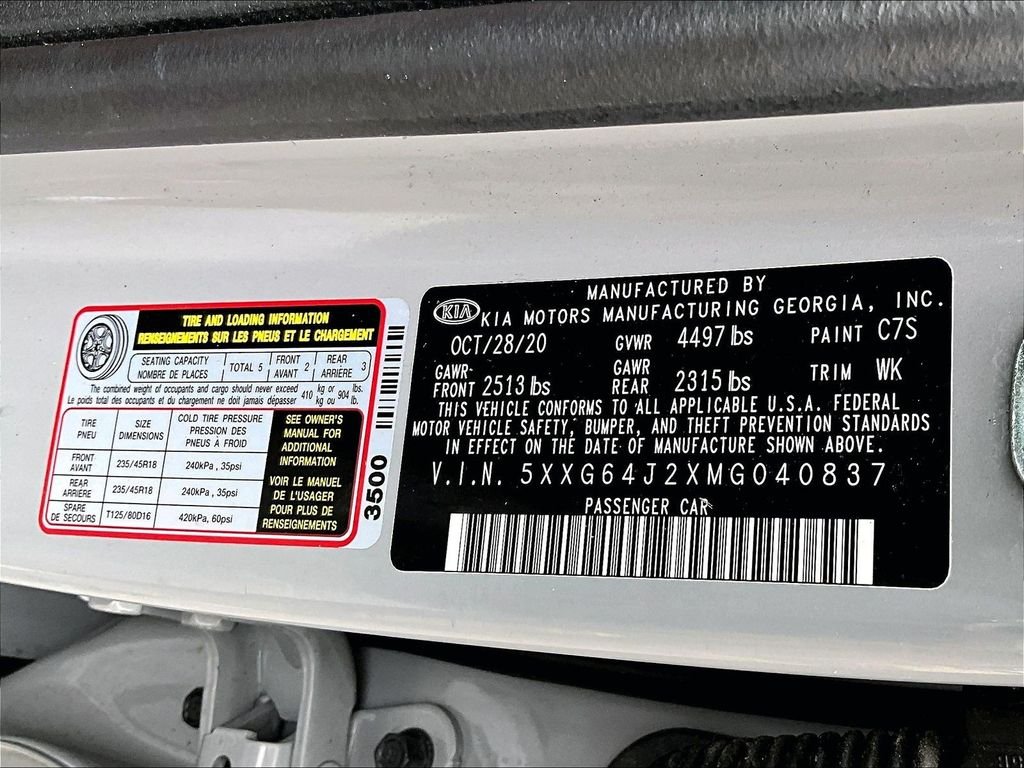 Used 2021 Gray Kia GT-Line image 34
