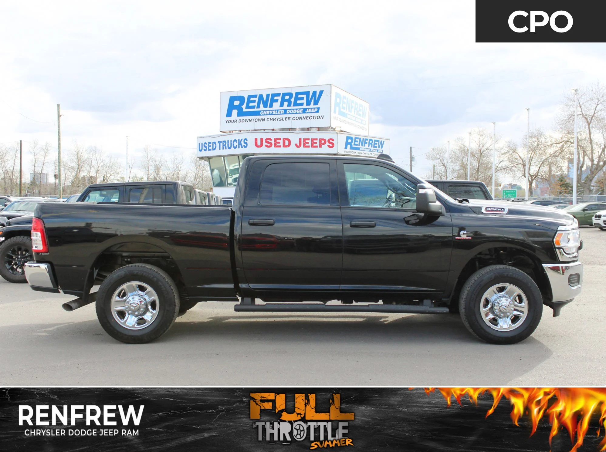 Certified Used 2023 Black RAM Tradesman * No Accidents | Diesel | Rear Air Suspension | Bedliner | Apple CarPlay | Backup Camera image 1