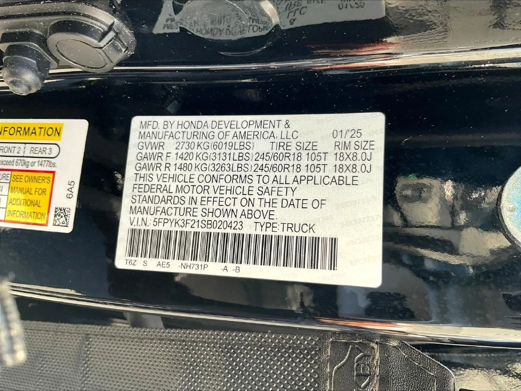 Used 2025 Black Honda Sport image 21