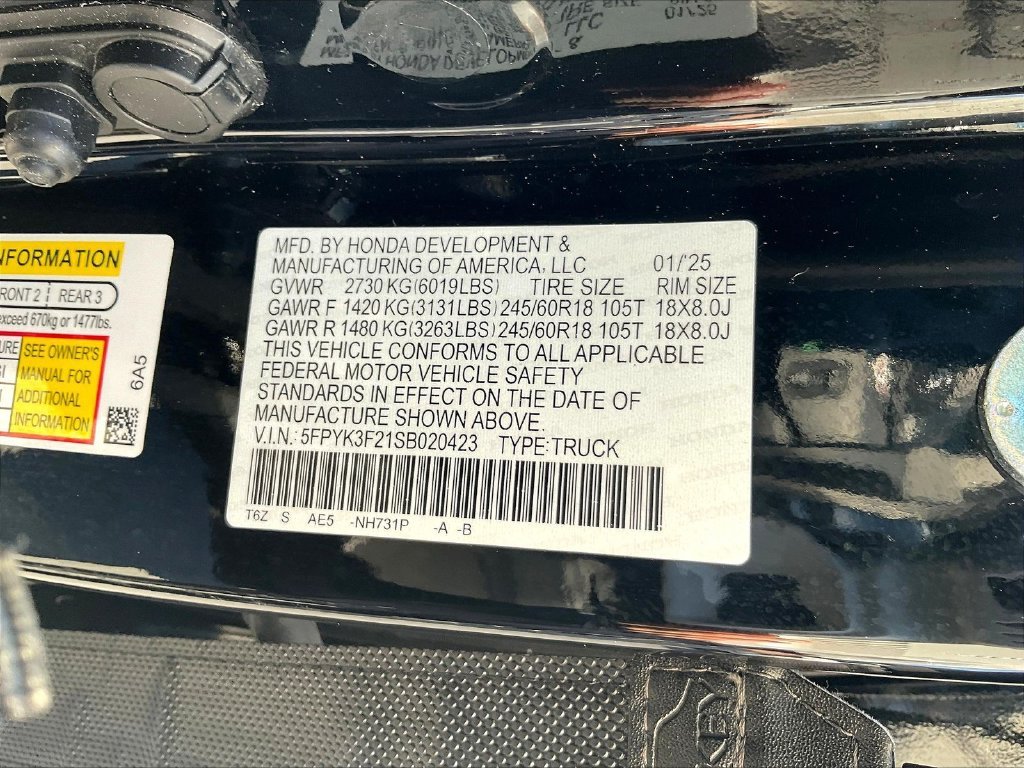Used 2025 Black Honda Sport image 21