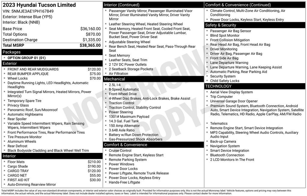 Certified Used 2023 Blue Hyundai Limited image 7