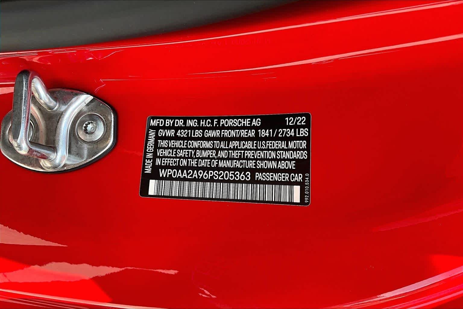 Certified Used 2023 Guards Red Porsche Carrera image 26