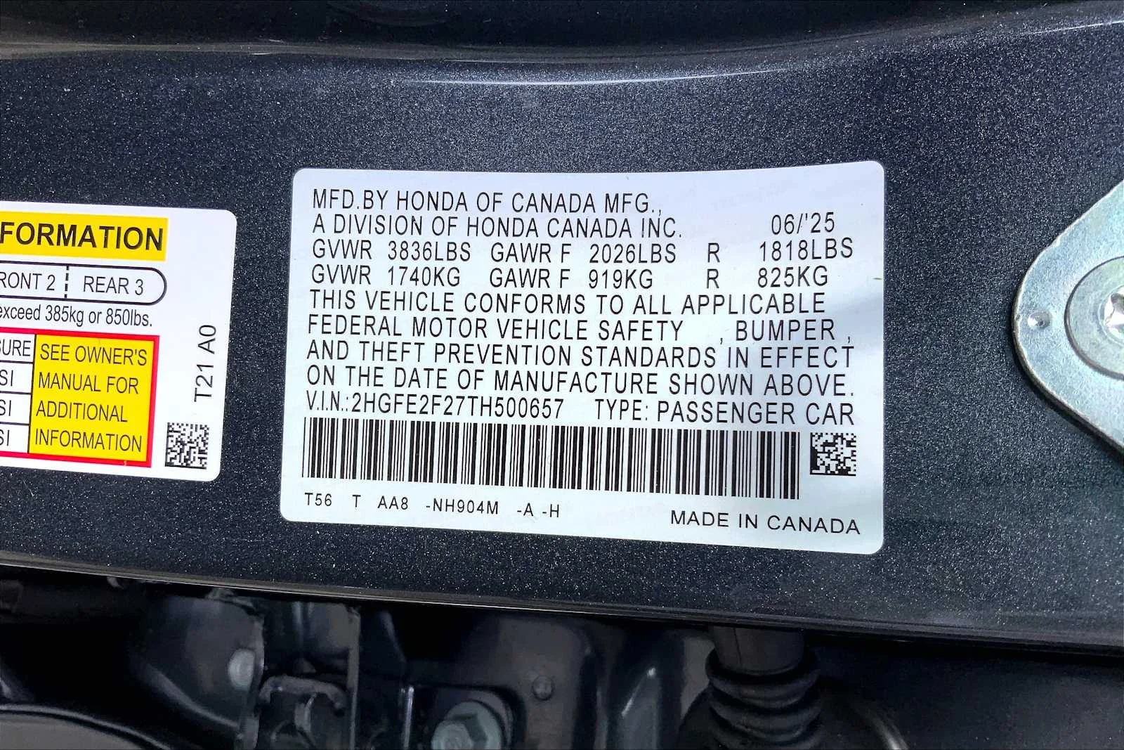 Used 2026 Meteorite Gray Metallic Honda LX image 32