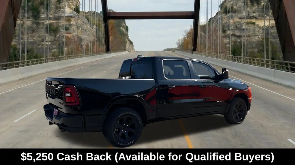 New 2026 Diamond Black Crystal Pearl-Coat Exterior Paint RAM Big Horn/Lone Star image 11