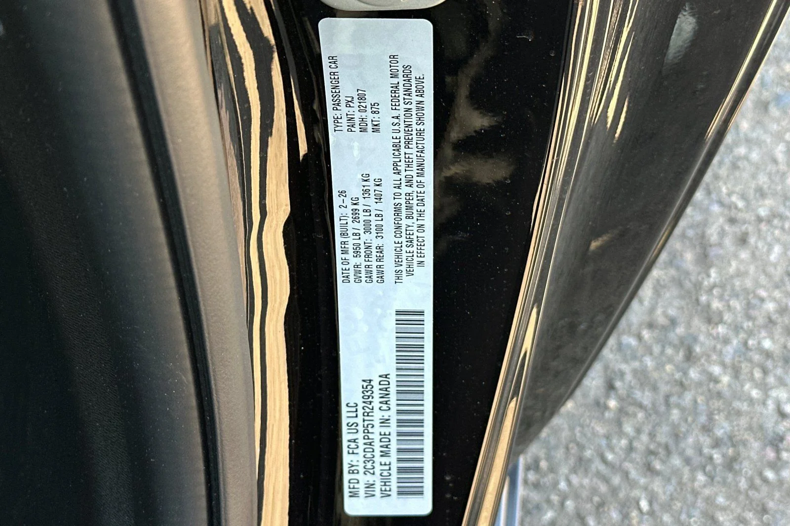 New 2026 Diamond Black Crystal Pearlcoat Dodge R/T image 21