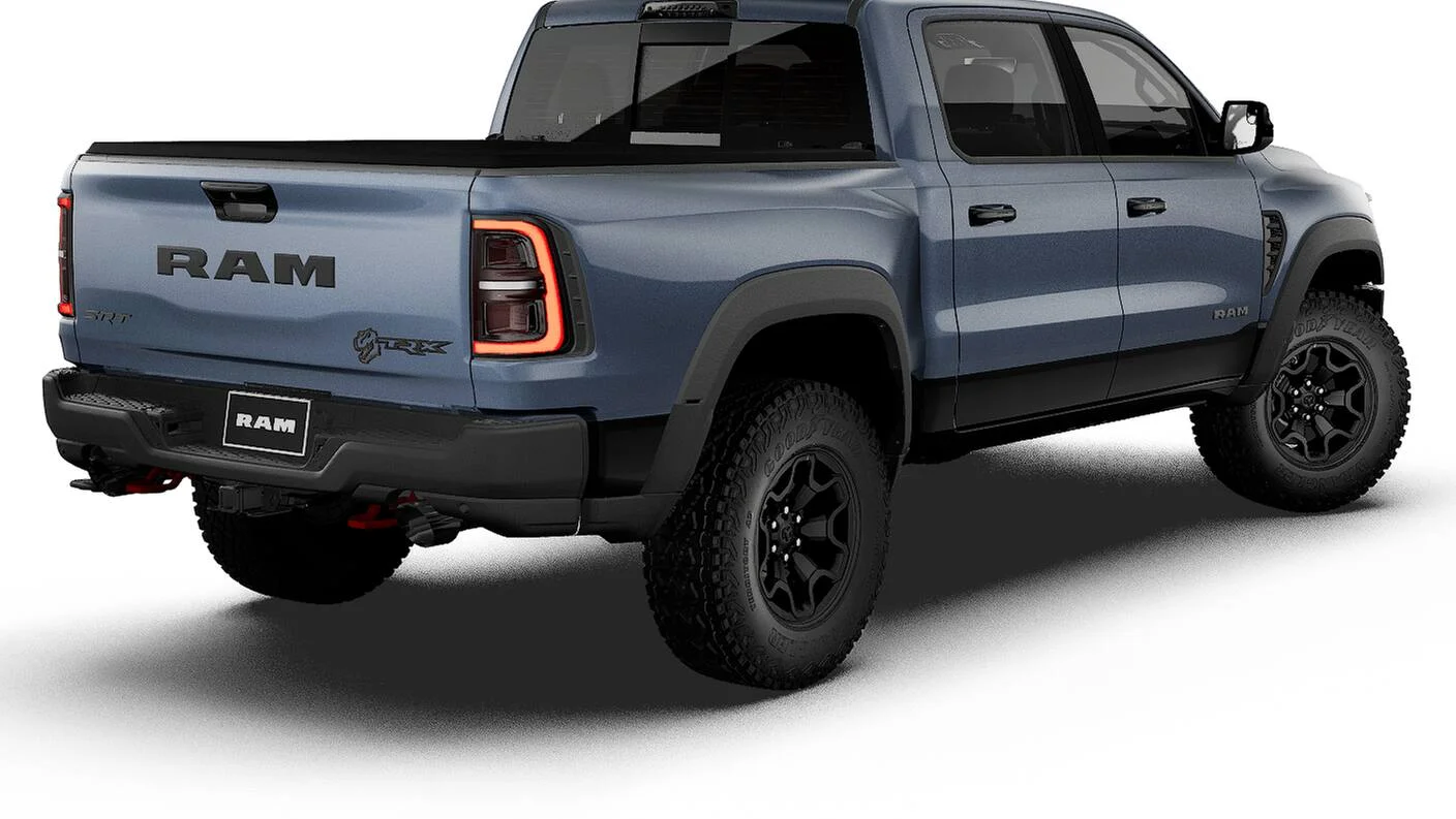 New 2027 Forged Blue Metallic Paint RAM TRX image 2