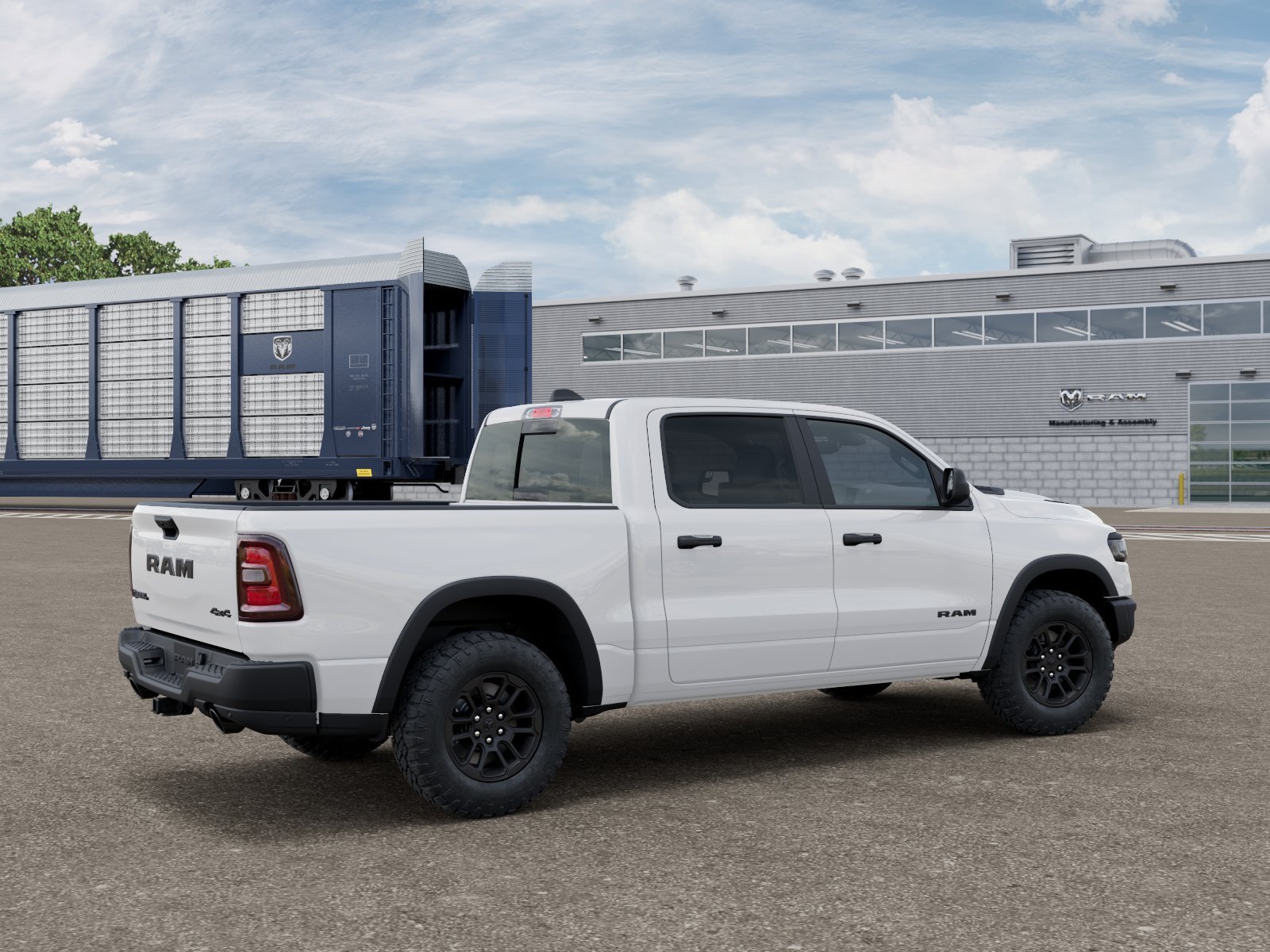 New 2027 Bright White Clear-Coat Exterior Paint RAM REBEL image 4