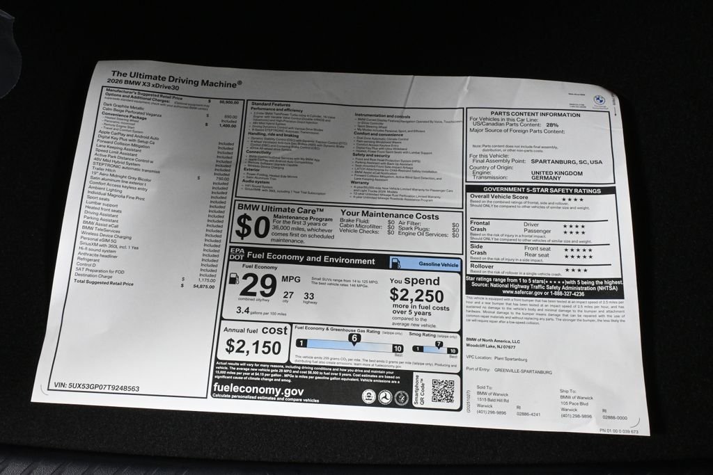 Used 2026 Gray BMW 30 xDrive image 38