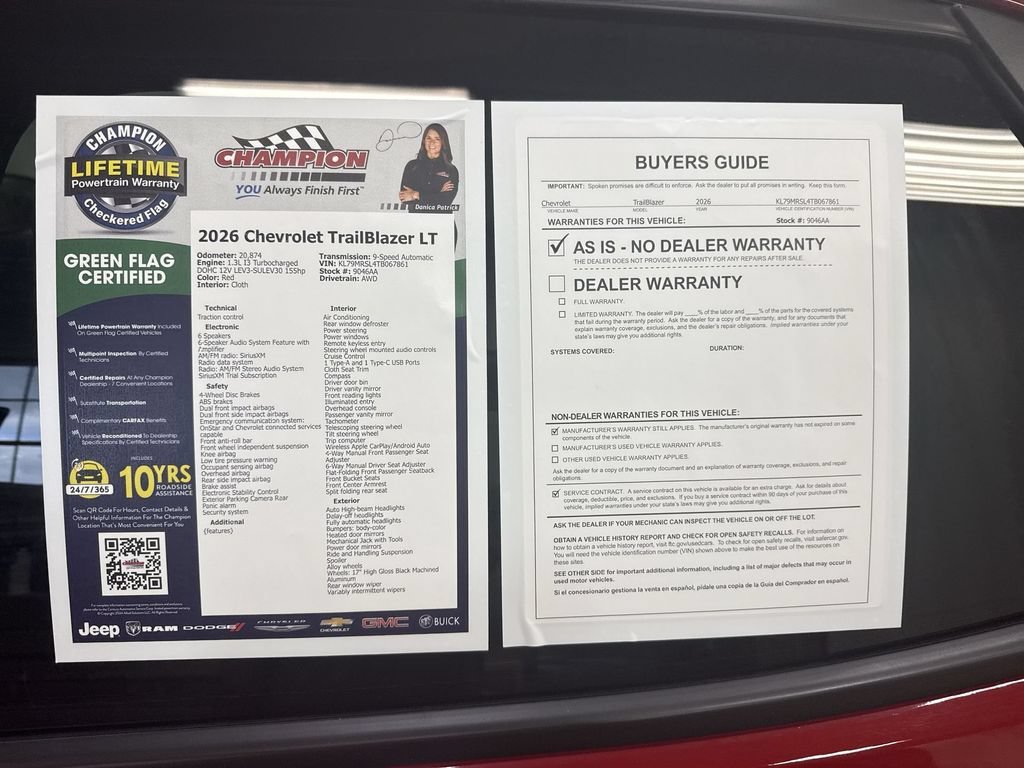 Certified Used 2026 Apex Red Chevrolet LT image 36