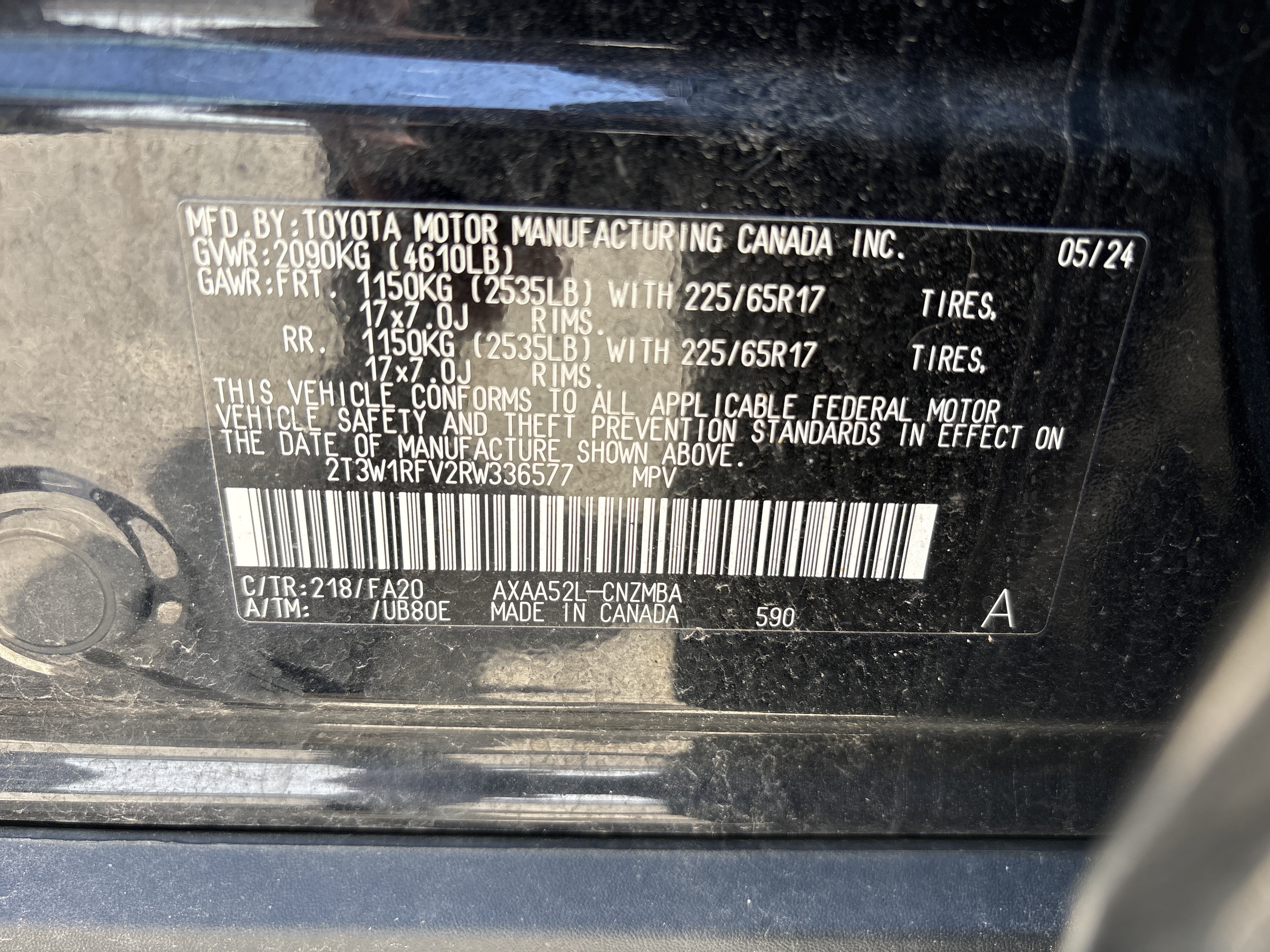 Used 2024 Midnight Black Metallic Toyota XLE image 5