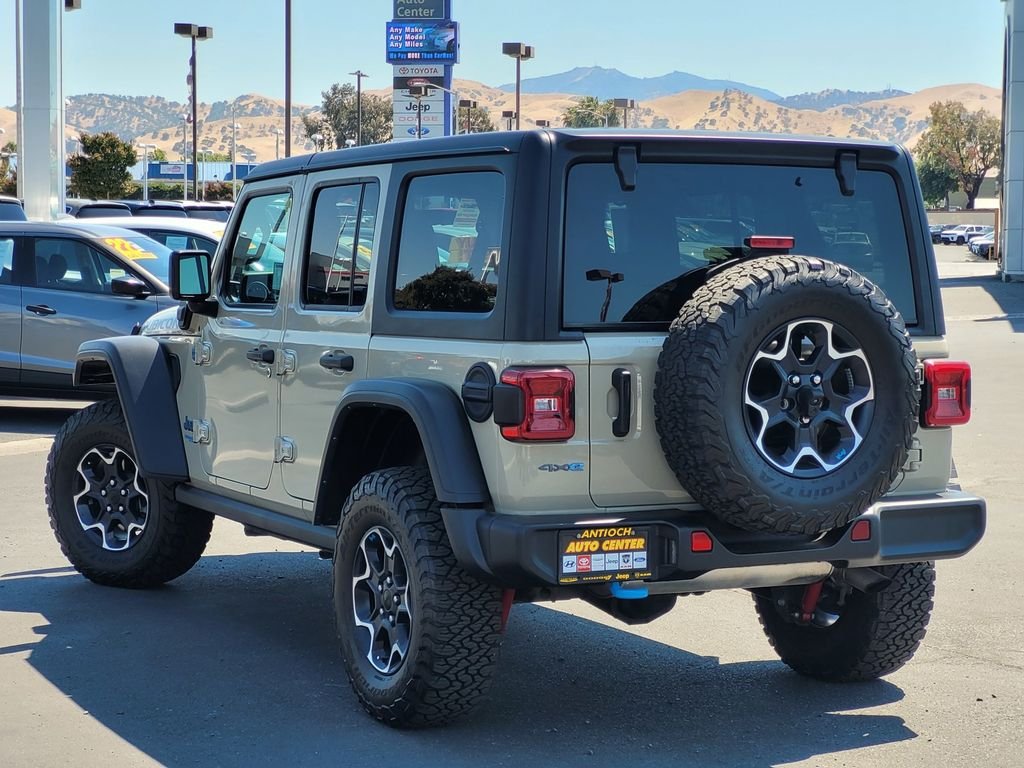 Used 2022 Beige Jeep Unlimited Rubicon 4xe image 6