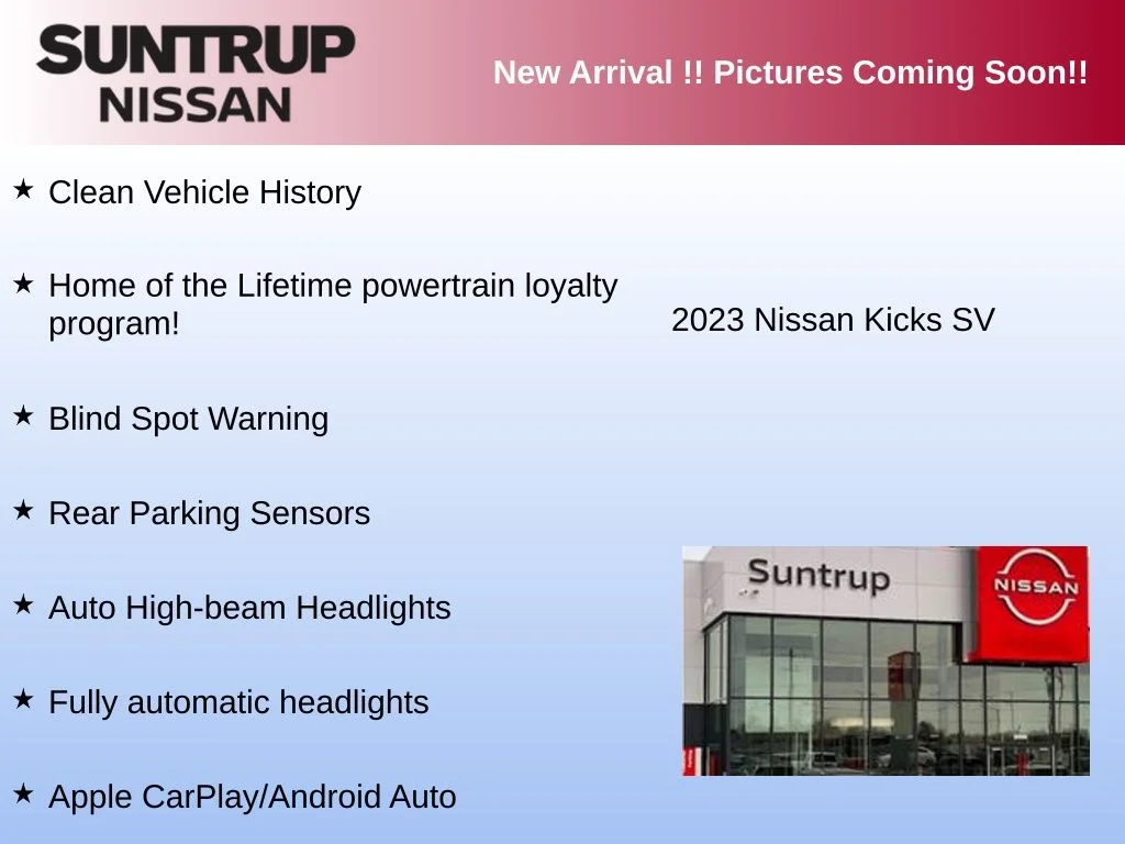 Used 2023 Black Nissan SV image 2