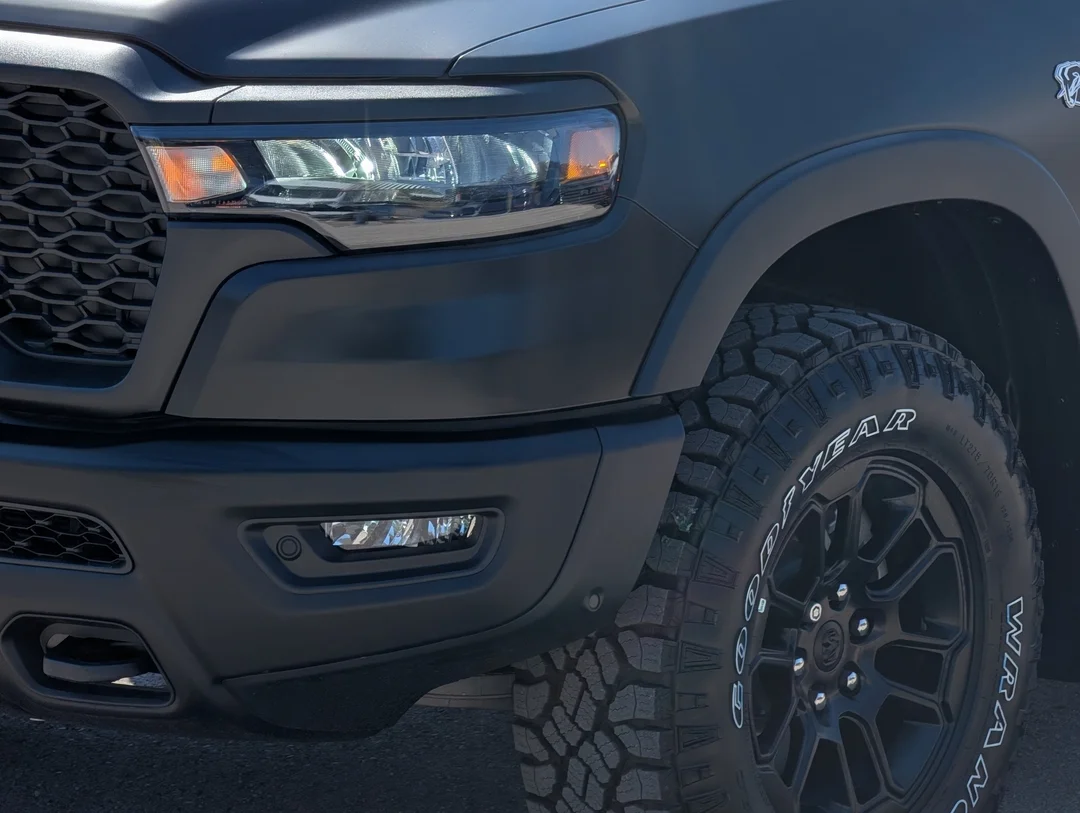 New 2026 Black RAM Rebel - - 5.7L HEMI V8 - Satin Black Wrap - Window Tint - Running Boards, Hard Tonneau Cover - 4x4 image 16