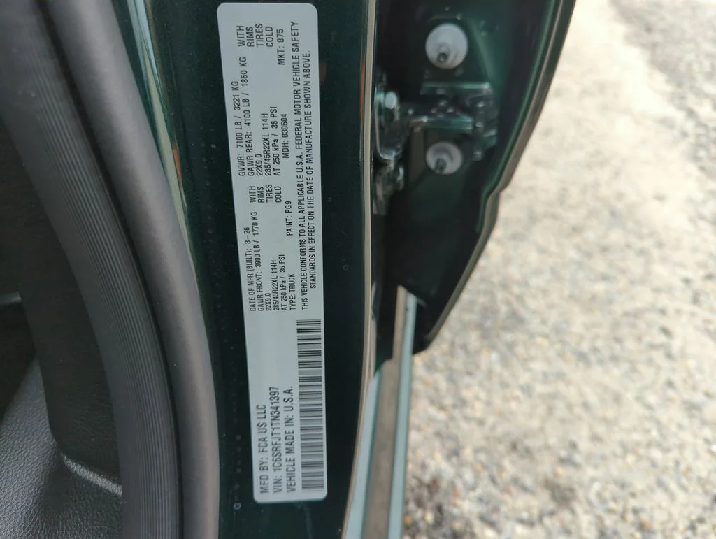 New 2026 Serrano-Green Metallic Exterior Paint RAM Laramie image 33