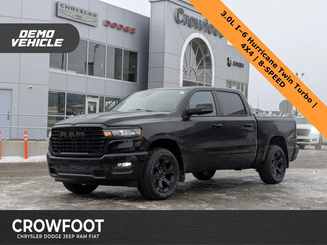 New 2026 Black RAM Sport - - Hurricane Turbo - 3.92 Axle - Anti-Spin Diff - Remote Start & More! image 1