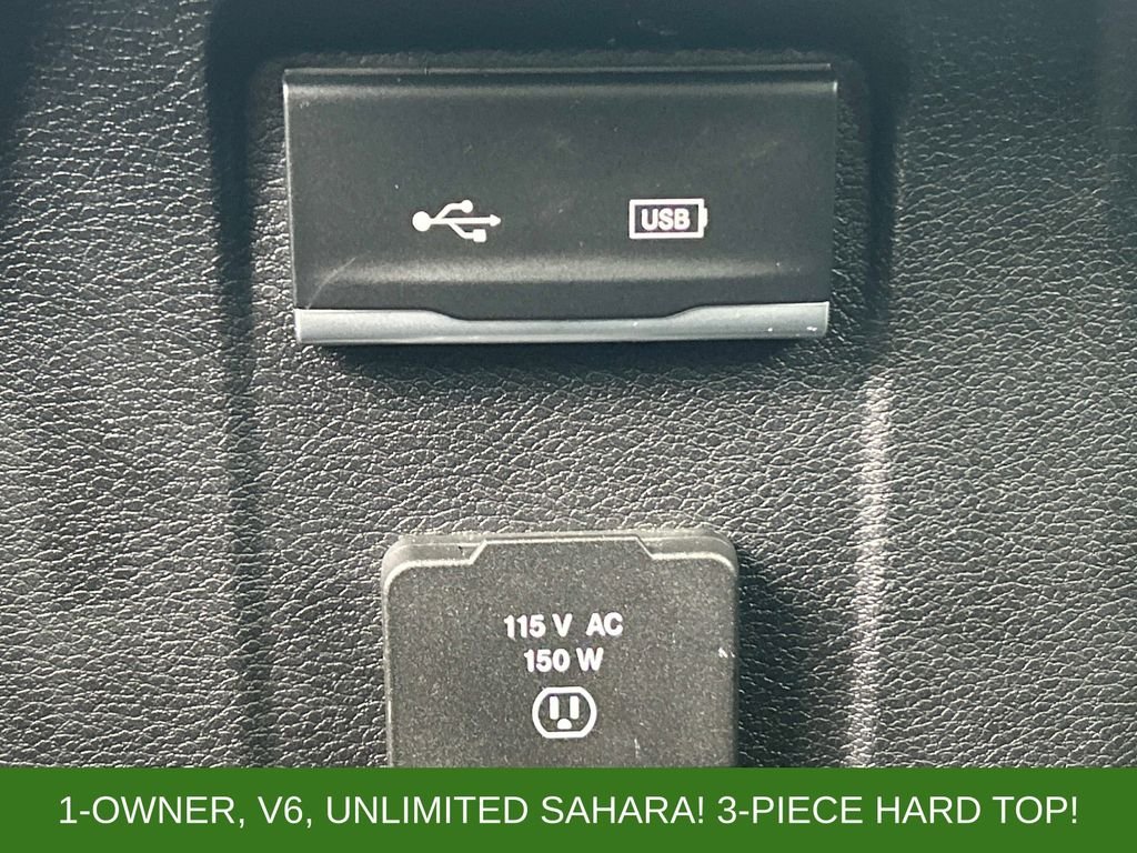 Used 2018 White Jeep Unlimited Sahara image 18