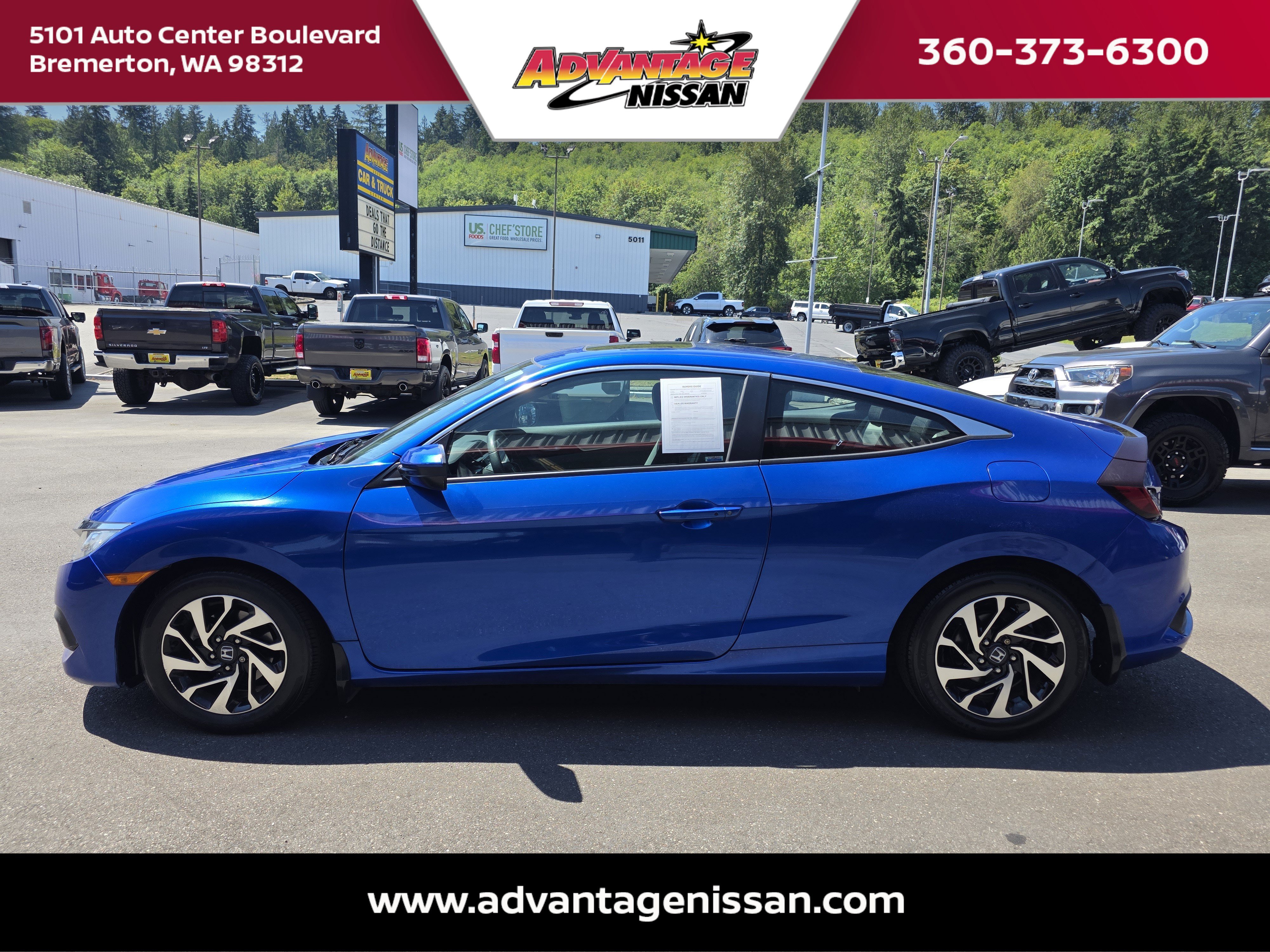 Used 2016 Aegean Blue Metallic Honda LX-P image 2