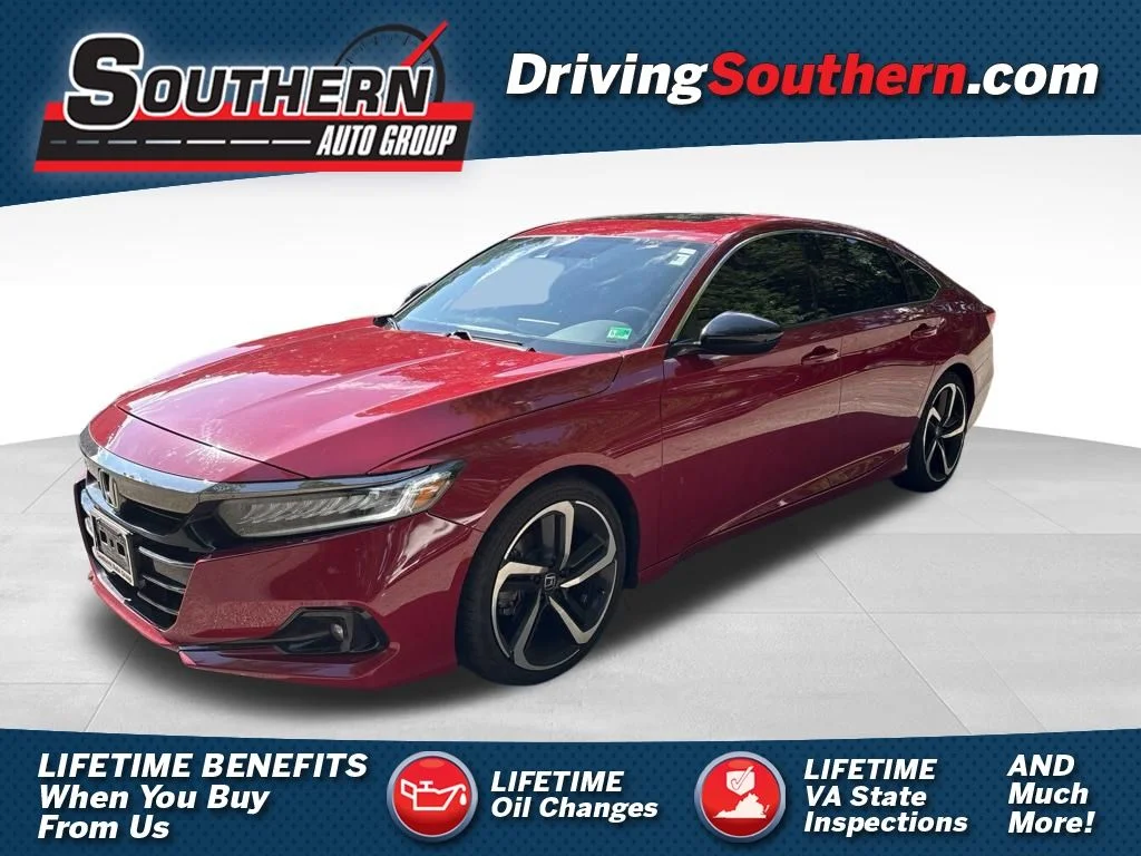 Used 2021 Red Honda Sport 2.0T image 1