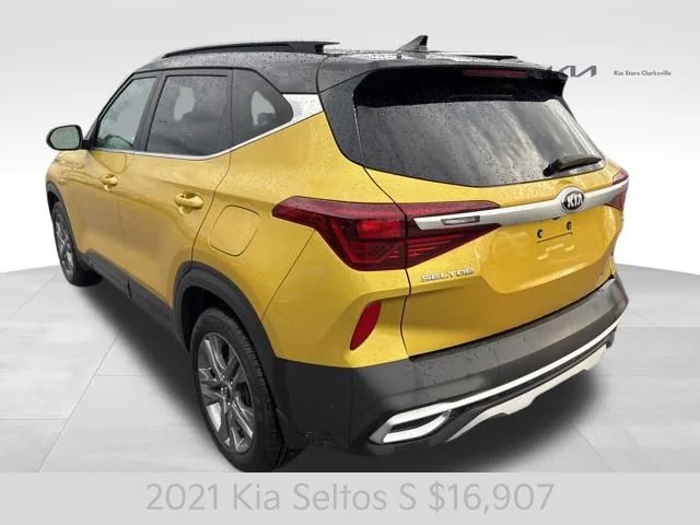 Certified Used 2021 Yellow Kia S image 6