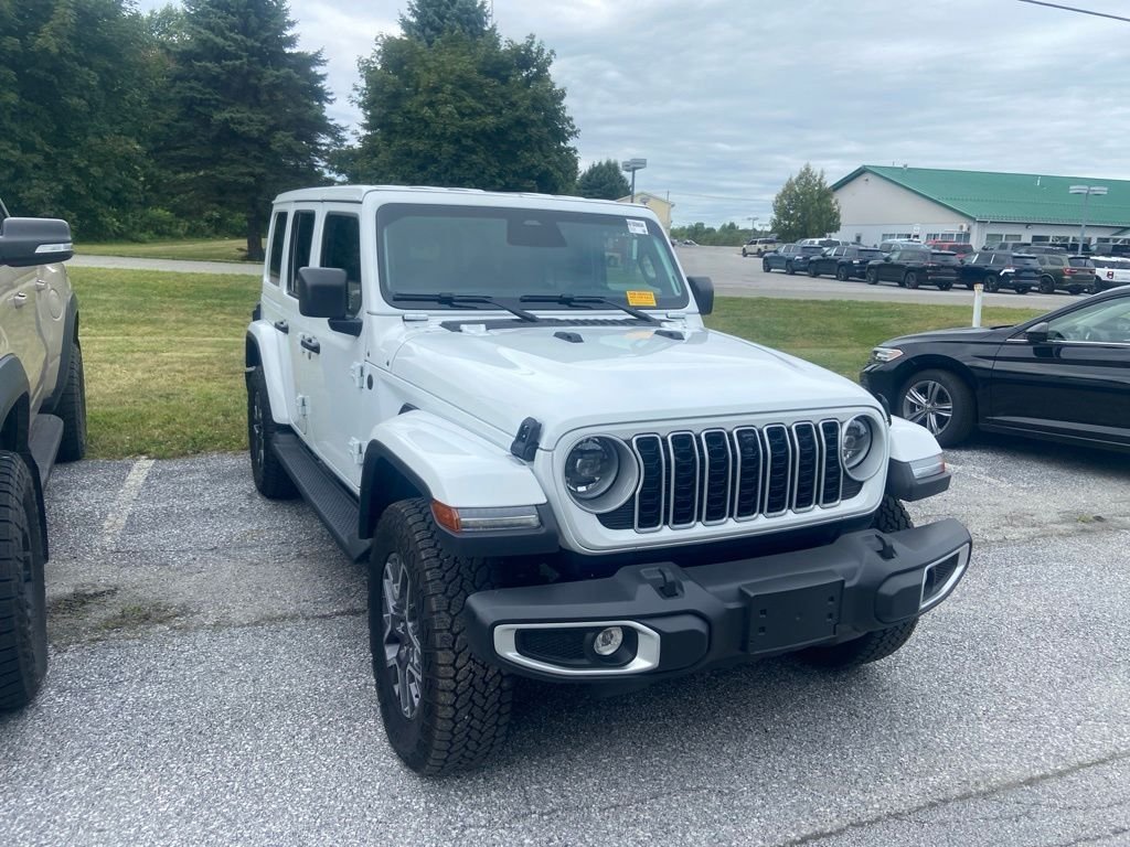 Used 2026 Bright White Clearcoat Jeep Sahara image 1