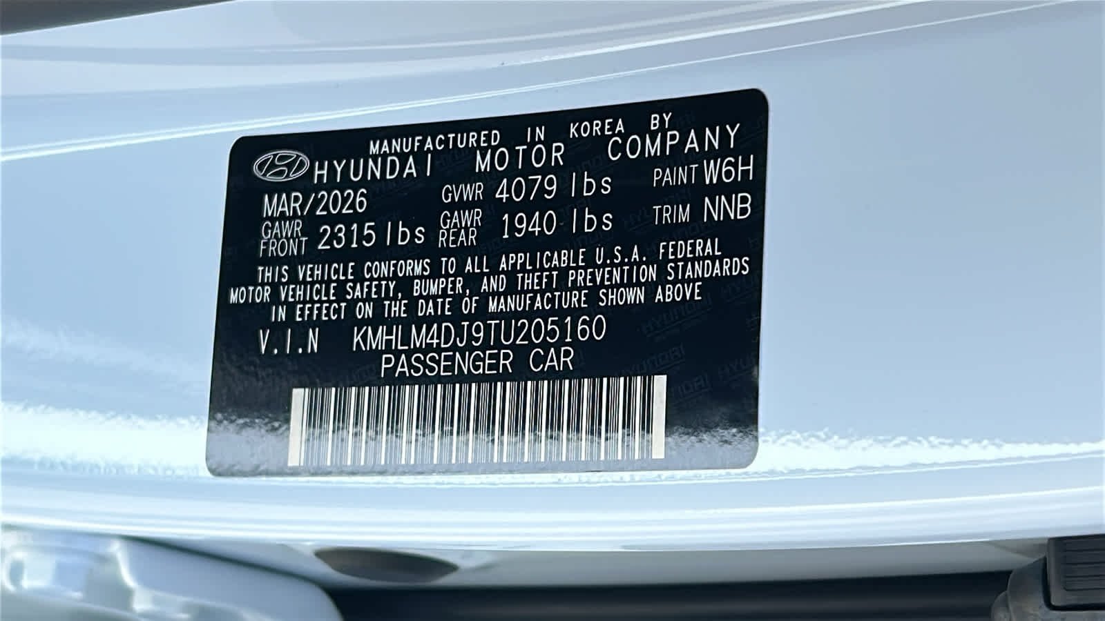 New 2026 Serenity White Hyundai SEL Sport image 30
